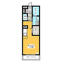 ラフィーネ ワンルームの間取図画像