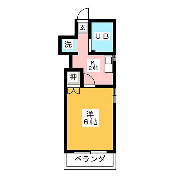 ロジュマン国府宮 ｜愛知県稲沢市国府宮２丁目(賃貸マンション1K・2階・21.00㎡)の写真 その2