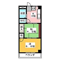 パールコート  ｜ 愛知県稲沢市祖父江町本甲神明北（賃貸マンション2K・1階・34.00㎡） その2