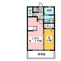 サン・イースト  ｜ 愛知県稲沢市下津鞍掛１丁目（賃貸アパート1LDK・1階・33.39㎡） その2