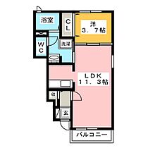 ヘリテージ・クラシック  ｜ 愛知県稲沢市下津下町西３丁目（賃貸アパート1LDK・1階・37.13㎡） その2