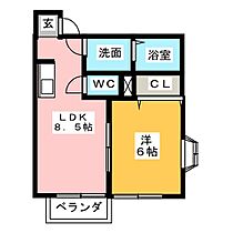 カテドラル  ｜ 愛知県稲沢市国府宮１丁目（賃貸アパート1LDK・2階・33.50㎡） その2