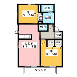 🉐敷金礼金0円！🉐アムール　Ｂ棟