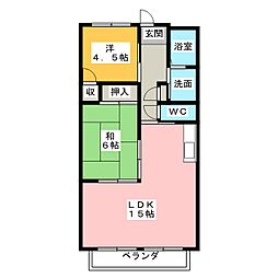 メモワールV 2LDKの間取図画像