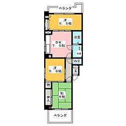エスペランサ 3DKの間取図画像