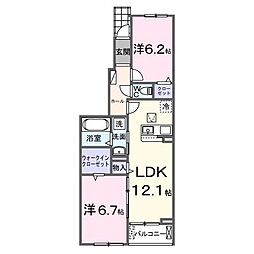 セレーノ エム 2LDKの間取図画像