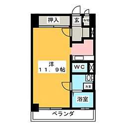 URBANEO清洲 ワンルームの間取図画像