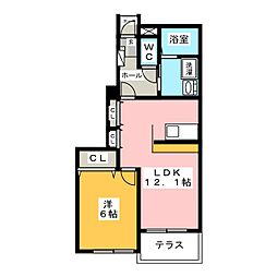 アイプレイス 1LDKの間取図画像