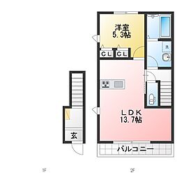 間取図画像 1LDK