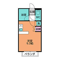 グリーンヒルズＢ  ｜ 愛知県刈谷市井ケ谷町桜島（賃貸マンション1R・1階・23.40㎡） その2