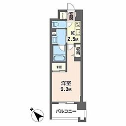 Ｒｏｏｔｈｉｌｌ　10 3階1Kの間取り