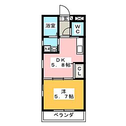 間取図画像 1DK