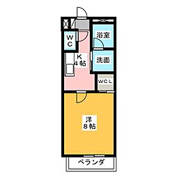 間取図画像 1K