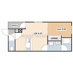 ARIVIA知立 1LDKの間取図画像