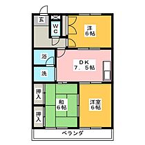 グリーンヒルズ  ｜ 愛知県東海市名和町南寺廻間（賃貸マンション3DK・3階・59.00㎡） その2