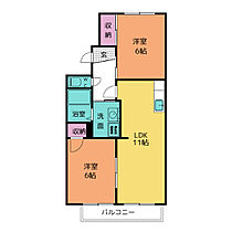 ＶＩＰ　ＴＯＷＮ　14　Ｂ棟 202 ｜ 愛知県大府市江端町４丁目36番地（賃貸アパート2LDK・2階・45.89㎡） その2