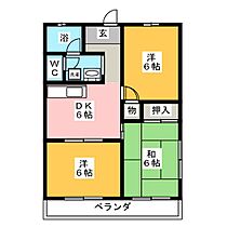 エクセル浅井　Ａ棟  ｜ 愛知県東海市中ノ池５丁目（賃貸マンション3DK・1階・51.03㎡） その2