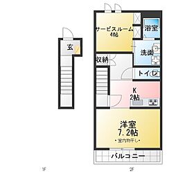 アムール 1SKの間取図画像