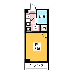 和加女ビル 1Kの間取図画像