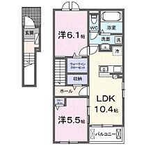 エトワール　フィランテ 201 ｜ 愛知県常滑市本郷町３丁目291番地（賃貸アパート2LDK・2階・56.12㎡） その2