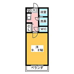 スマイルイトウ 1Kの間取図画像