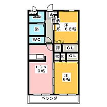 センチュリー元町  ｜ 愛知県岩倉市大山寺元町（賃貸マンション2LDK・2階・53.21㎡） その2