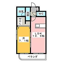 フラワーコート馬出  ｜ 愛知県岩倉市東町（賃貸マンション1LDK・3階・41.31㎡） その2