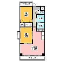 アゼリアガーデン  南館  ｜ 愛知県岩倉市大地町長田（賃貸マンション2LDK・3階・60.48㎡） その2