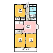 オーシャン元町  ｜ 愛知県岩倉市大山寺元町（賃貸マンション3LDK・3階・58.32㎡） その2