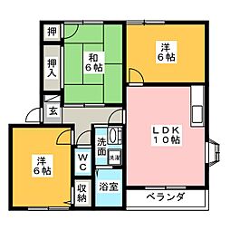 ステージ21B 3LDKの間取図画像