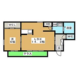 間取図画像 1LDK