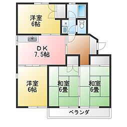 TTM 4DKの間取図画像