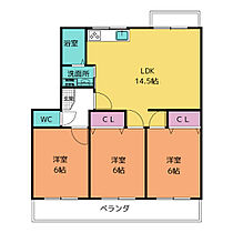 ファミール豊明  ｜ 愛知県豊明市阿野町林ノ内（賃貸マンション3LDK・2階・67.72㎡） その2