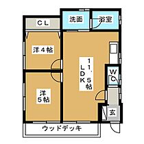 シエールハイツ  ｜ 愛知県尾張旭市上の山町山畑（賃貸アパート2LDK・2階・44.23㎡） その2