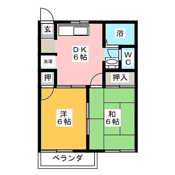 ＯＮ　ＴＨＥ　ＨＩＬＬ ｜愛知県瀬戸市東長根町(賃貸アパート2DK・2階・36.00㎡)の写真 その2