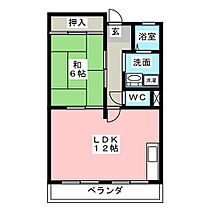 アサヒパレス  ｜ 愛知県尾張旭市瀬戸川町２丁目（賃貸マンション1LDK・2階・44.55㎡） その2