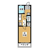 フォレスト  ｜ 愛知県尾張旭市印場元町３丁目（賃貸アパート1K・2階・24.34㎡） その2