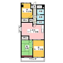 里水マンションＢ棟  ｜ 愛知県尾張旭市旭前町２丁目（賃貸マンション3LDK・2階・65.54㎡） その2