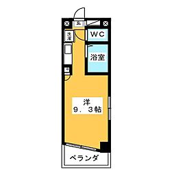 シーズンコート尾張瀬戸 1Kの間取図画像