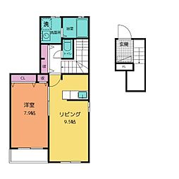 フォレストソレイユ4 1LDKの間取図画像