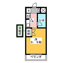 OMレジデンス瀬戸南 ワンルームの間取図画像