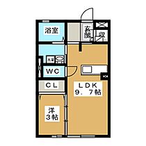 シャモニー  ｜ 愛知県日進市米野木台２丁目（賃貸アパート1R・1階・33.39㎡） その2