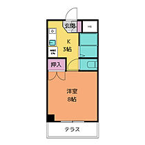 GREEN HILLS KATOH  ｜ 愛知県みよし市福谷町西ノ洞（賃貸マンション1K・3階・25.00㎡） その2