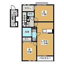 リーブル春木台  ｜ 愛知県愛知郡東郷町春木台３丁目（賃貸アパート2LDK・2階・60.65㎡） その2