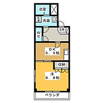 サンライズ清水  ｜ 愛知県愛知郡東郷町清水１丁目（賃貸マンション1DK・1階・39.30㎡） その2