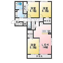 間取図画像 3LDK