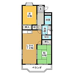 間取図画像 2LDK