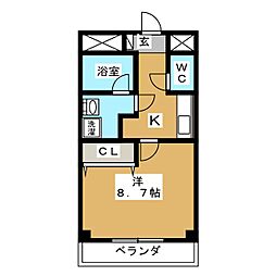 すまいる根浦 1Kの間取図画像