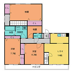 ハウスK・V 3LDKの間取図画像