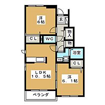 レジデンス宝  ｜ 愛知県海部郡蟹江町宝２丁目（賃貸アパート2LDK・1階・54.95㎡） その2